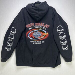 Harley Davidson Hoodie Men’s Size XL 2005 Vancouver Canada Y2K Vintage